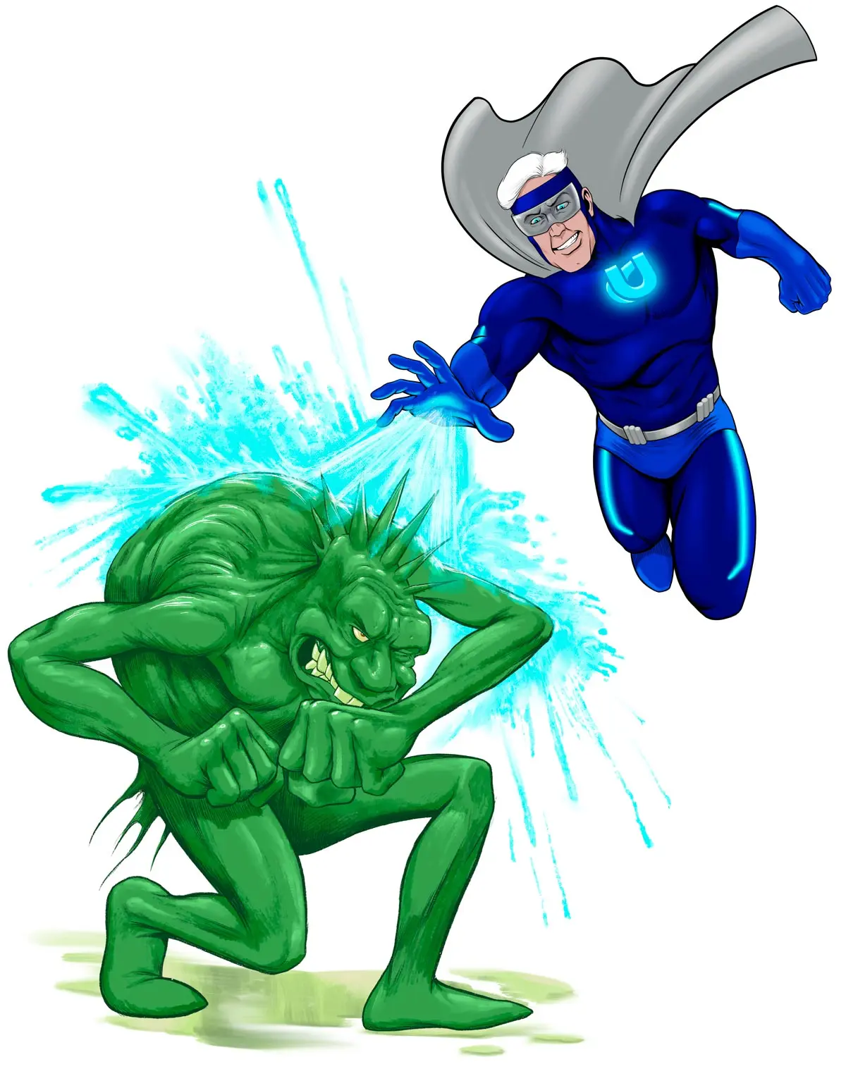 Illustration_Knowledge-Algae-2 The Ultra Pool Care Squad ensuring your pool is properly sanitized